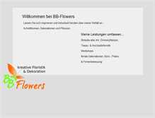 Tablet Screenshot of bb-flowers.com